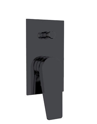 벽에 숨겨진 단일 레버 욕실 또는 샤워 믹서 디버터와 함께 매트 검은 화장실 청동 탭 OEM