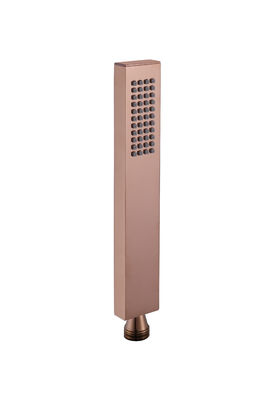 청동 마이크 손 샤워 손 샤워 샤워 기둥 로즈 황금 욕실 실리콘 노즐 쉽게 깨끗한 사각형 OEM