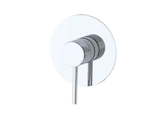벽에 단일 레버 숨겨진 목욕 샤워 믹서 고리 knurl 손잡이 화장실 크롬 구리 탭 OEM