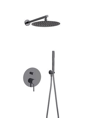 OEM 레인 샤워기 손잡이 구리 원형 Knurl 총 금속