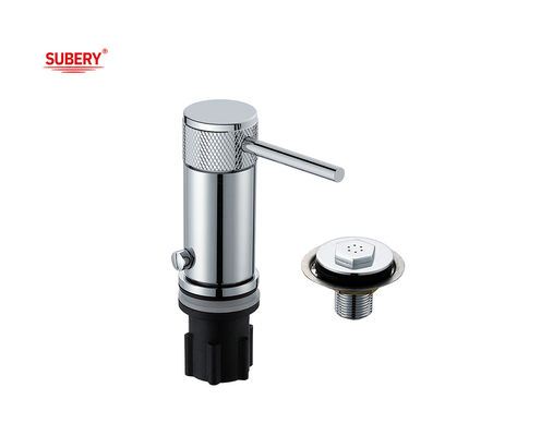 싱글 레버 비데트 두차 믹서  Brass Ringlar Knurl Handle 크롬 욕실 탭