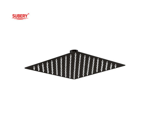 SUS304 스테인리스 스틸 빗방울 사각형 매트 검은 화장실 기둥 8 &quot;10&quot; 12 &quot;OEM