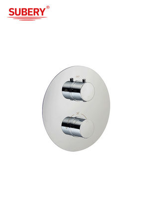 구리 벽에 숨겨진 온도 정전 펌프와 스푸이트 크롬 OEM 라운드