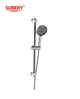 벽에 장착 된 현대 샤워 슬라이드 바 크롬 원형 클래식 OEM
