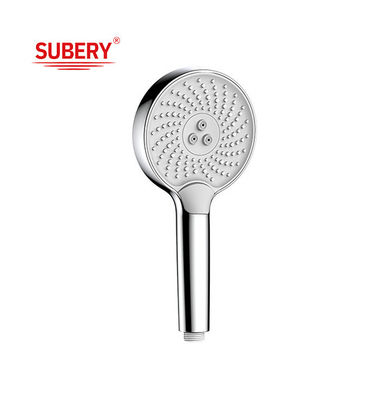 컬럼 크롬 흰색 손 샤워기 액체 실리콘 노즐 둥글 쉬운 청소 OEM