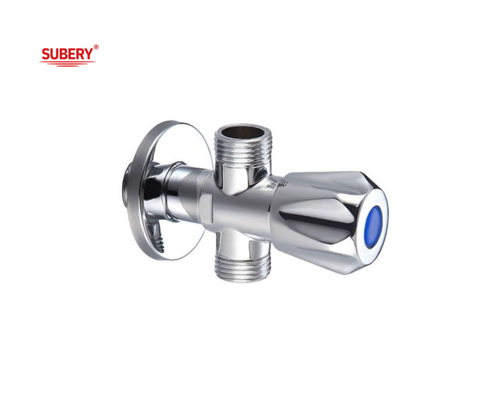 삼각형 구리 T 밸브 G1/2&quot; 스레드 구리 몸 구리 손잡이 OEM 화장실
